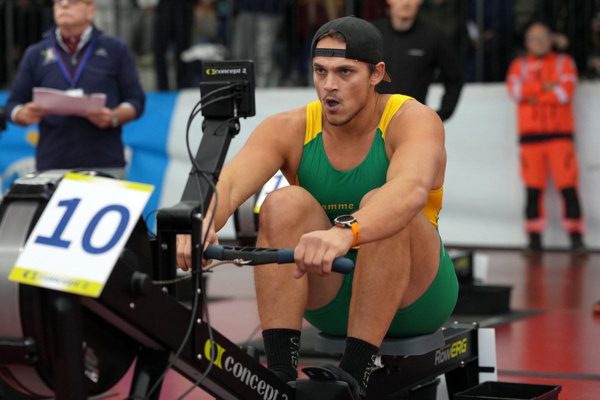 Andrea Panizza stabilisce un nuovo record mondiale nel canottaggio indoor