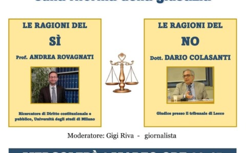 Referendum sulla giustizia: incontro il 4 marzo all’oratorio di Introbio