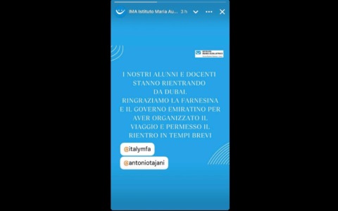 Alunni e docenti dell’Istituto Maria Ausiliatrice di Lecco tornano da Dubai
