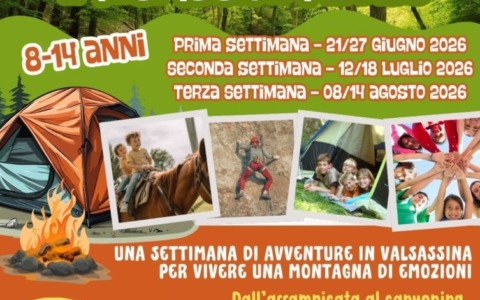 Aperte le iscrizioni per il Summer Camp 2026 in Valsassina