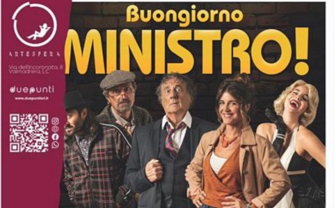 Enzo Iacchetti presenta “Buongiorno, Ministro!” a Valmadrera