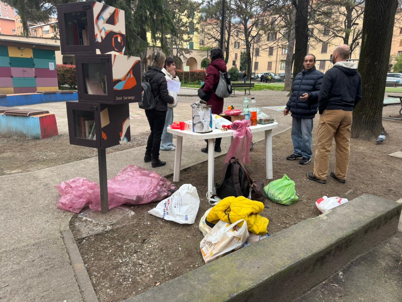 Impegno sociale della Brigata Francesca Ciceri al parco V Alpini