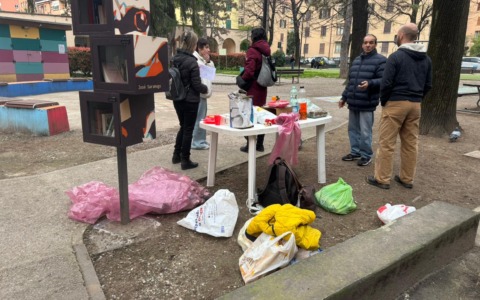 Impegno sociale della Brigata Francesca Ciceri al parco V Alpini