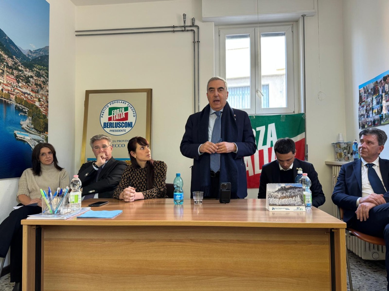 Lecco: Gasparri, Paroli e Benigni discutono del referendum con Forza Italia