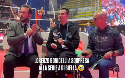 Lorenzo Bonicelli riabbraccia la ginnastica e commuove il pubblico