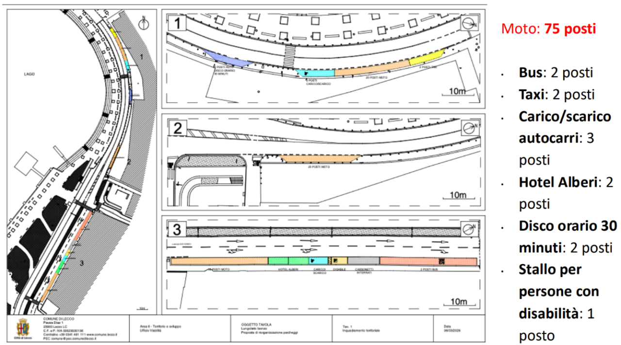 Modifiche ai parcheggi a Lecco: polemiche e timori per residenti e turisti