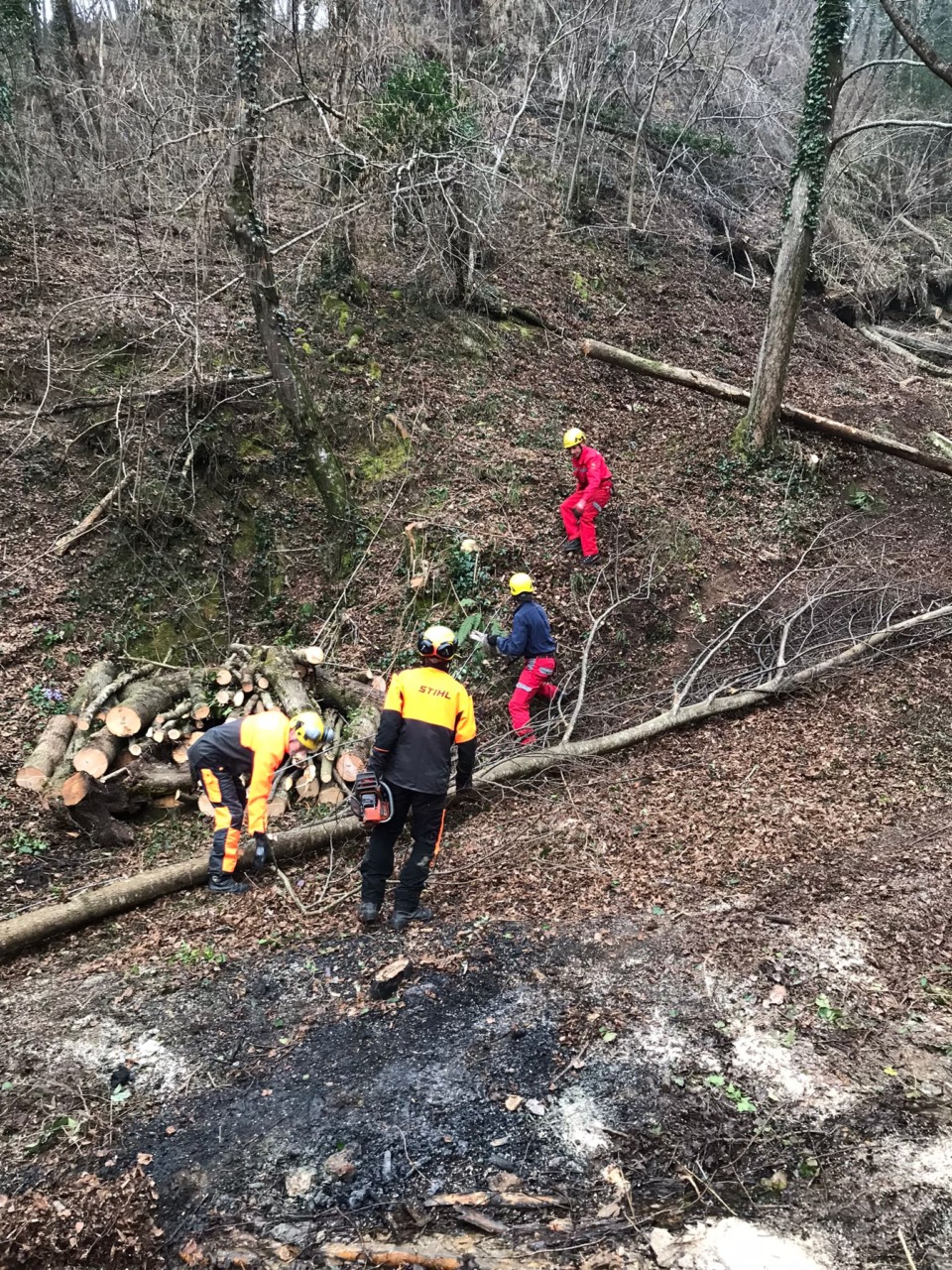 Pasturo: intervento di pulizia nella valle del Tufo e nel canale Marioni