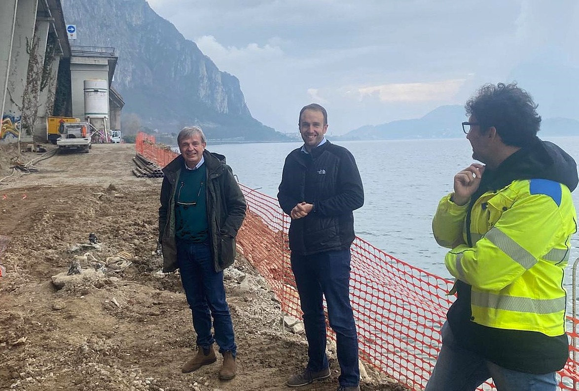 Proseguono i lavori della passerella ciclopedonale Pradello Abbadia