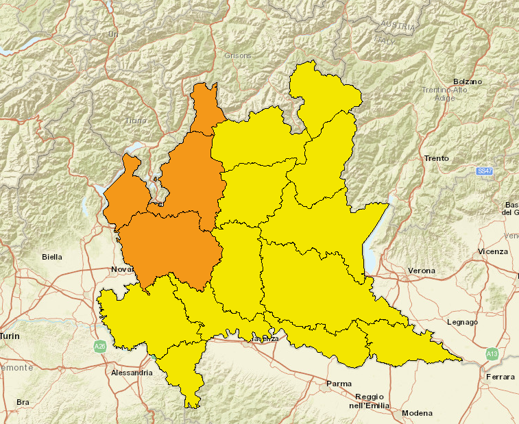 Vento intenso in arrivo a Lecco: raffiche fino a 100 km/h
