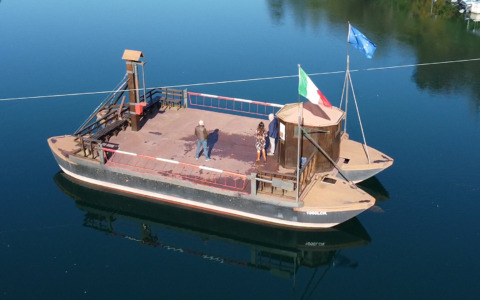 Apertura del Traghetto di Imbersago per la chiusura del Ponte di Brivio