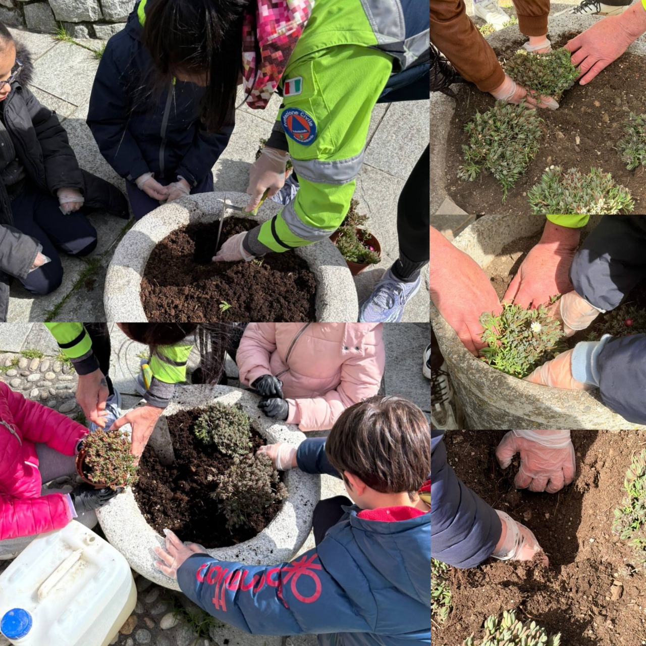 Bambini delle scuole primarie attivi nella cura dell’ambiente