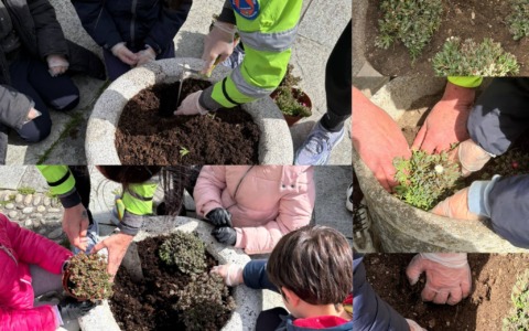 Bambini delle scuole primarie attivi nella cura dell’ambiente