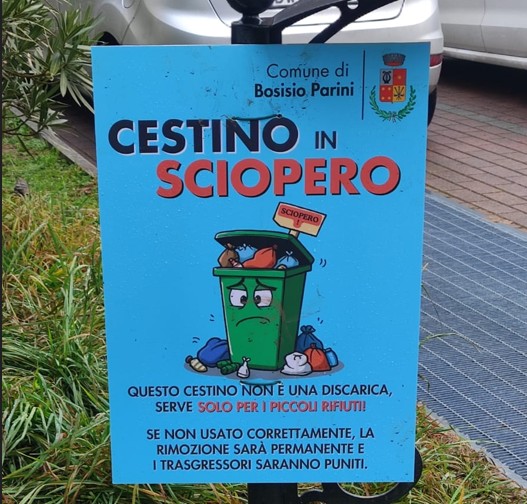 Cestini pubblici: monitoraggio positivo dopo tre mesi di iniziative