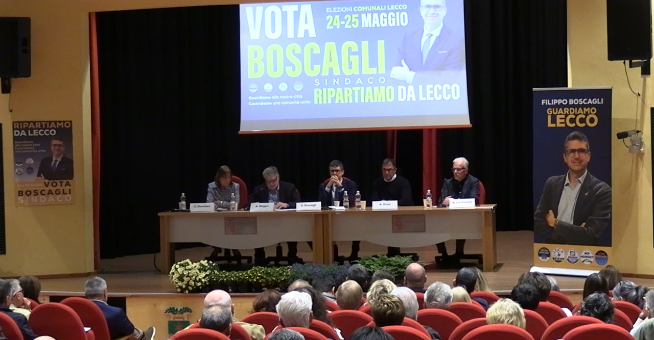 Filippo Boscagli avvia la sua campagna elettorale in una sala Ticozzi affollata