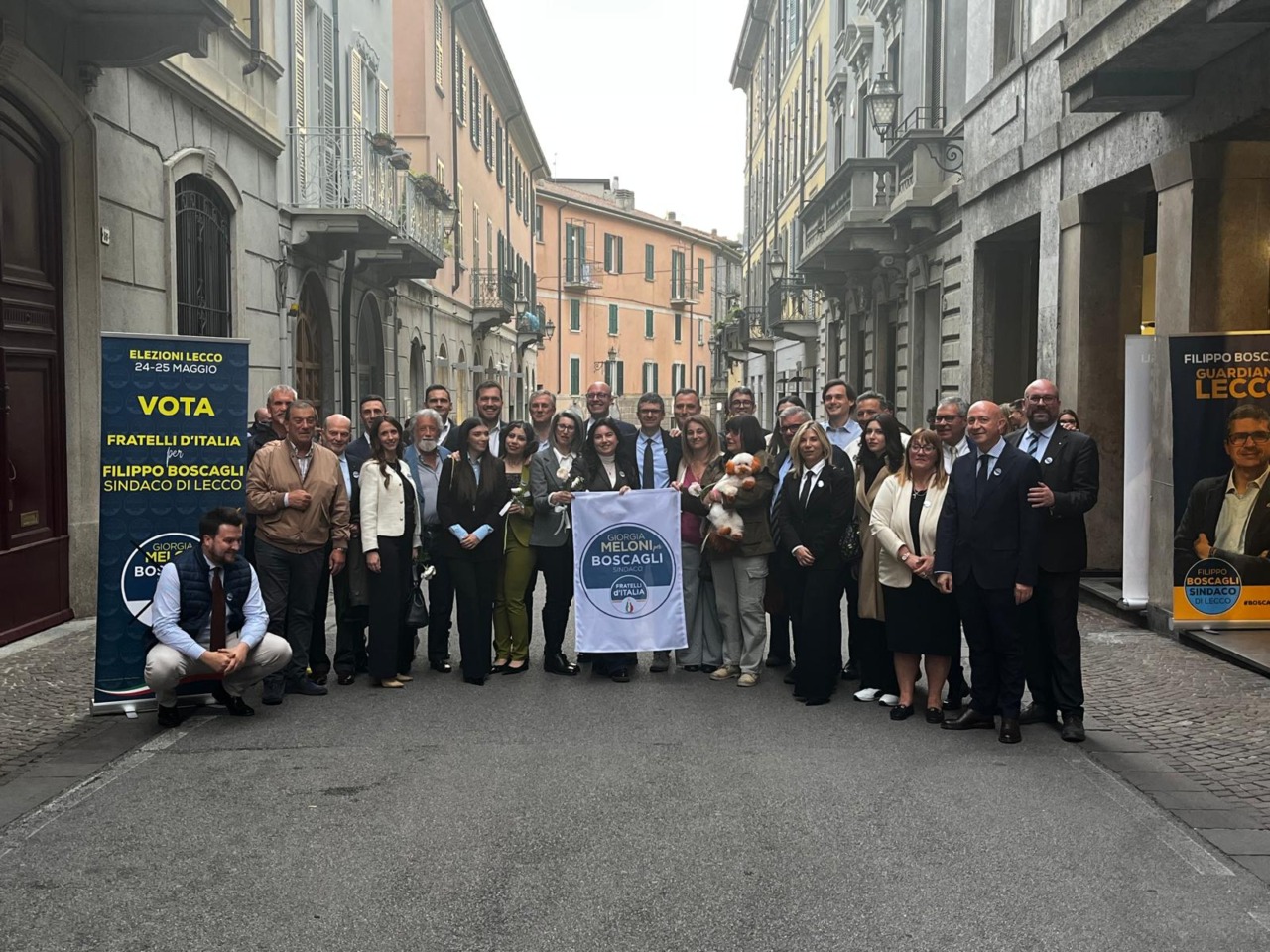 Filippo Boscagli presenta la squadra di Fratelli d’Italia: “Più fondi dall’Europa per Lecco”