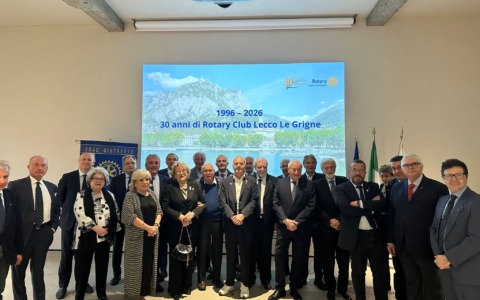 Il Rotary Club Lecco Le Grigne festeggia 30 anni di attività