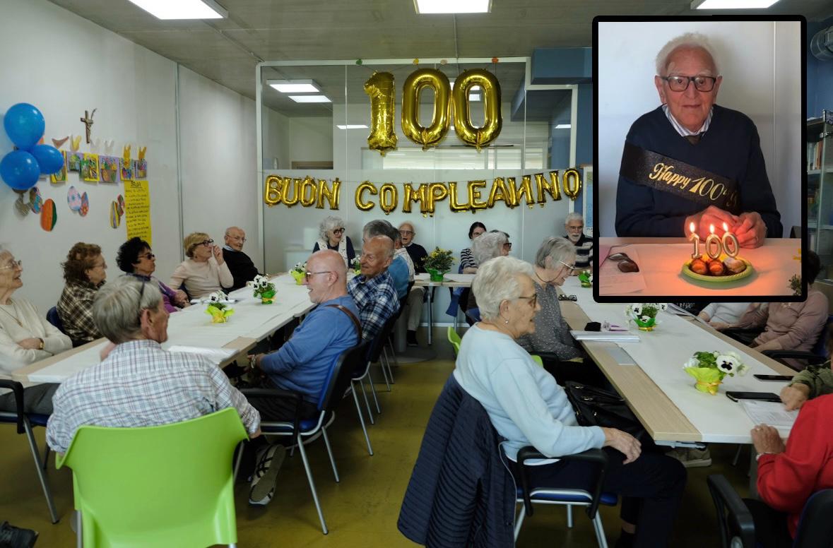 Malgrate: celebrazione al centro Donadoni per il centenario di Luigi Brusadelli