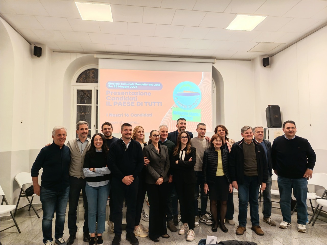 Presentata la lista “Il Paese di Tutti” a sostegno di Riccardo Fasoli per Mandello