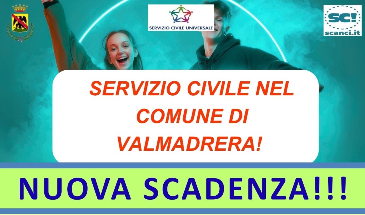 Servizio Civile a Valmadrera: nuove scadenze per le domande
