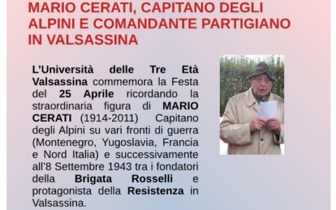 Unitre Valsassina onora Mario Cerati