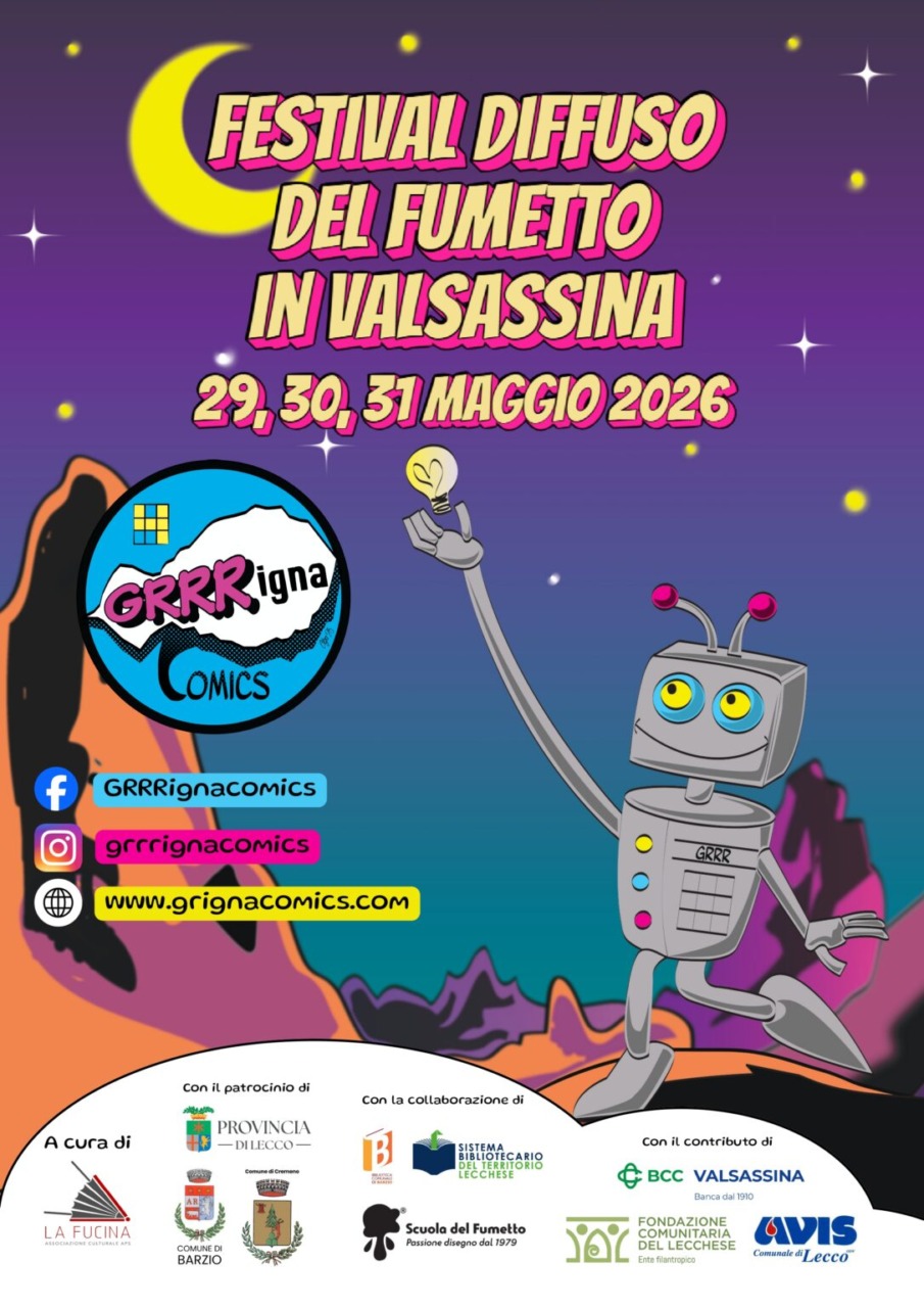GRRRigna Comics: il ritorno del fumetto in Valsassina a maggio