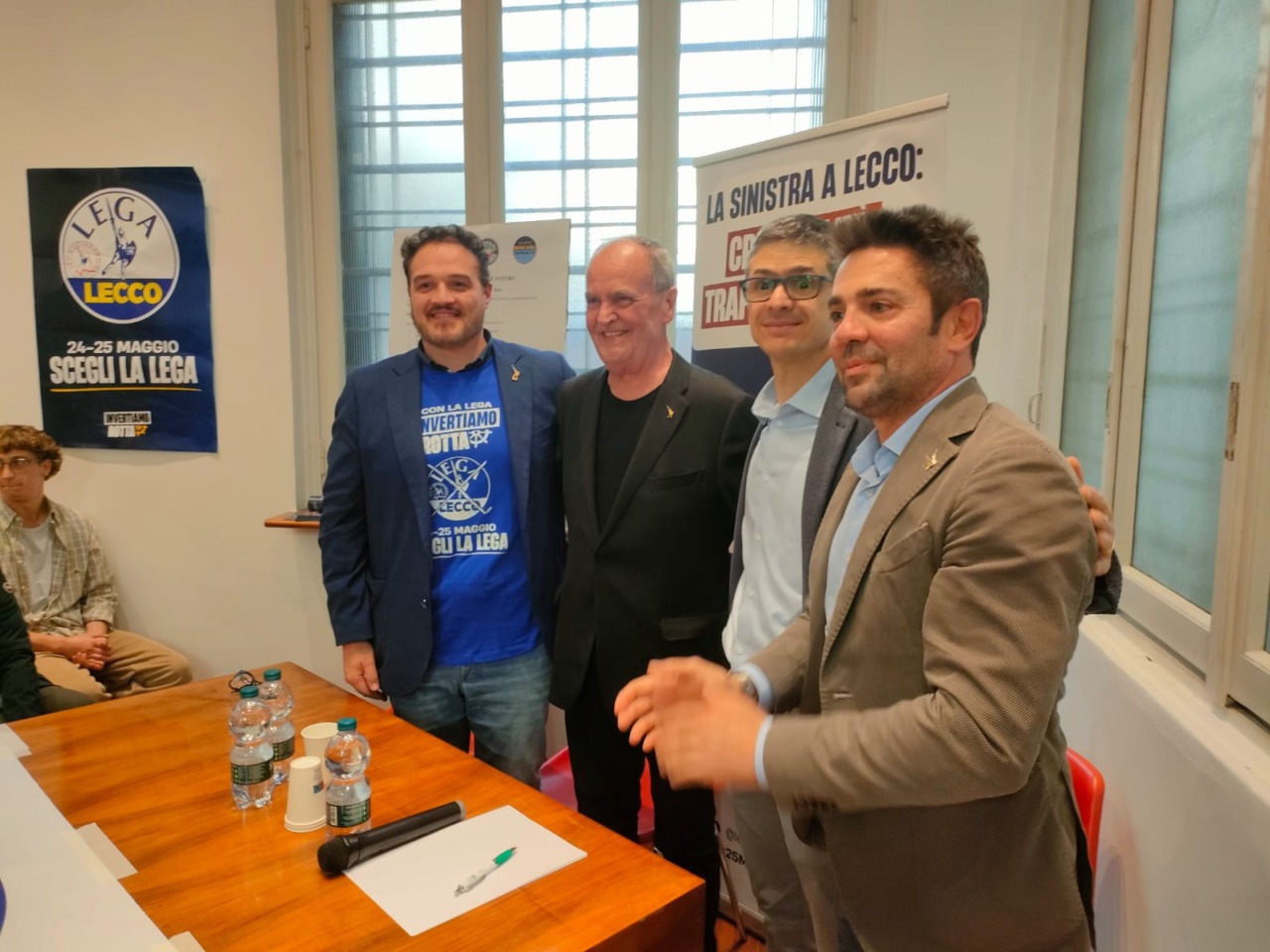 Il ministro Calderoli sostiene Filippo Boscagli nella corsa a sindaco di Lecco