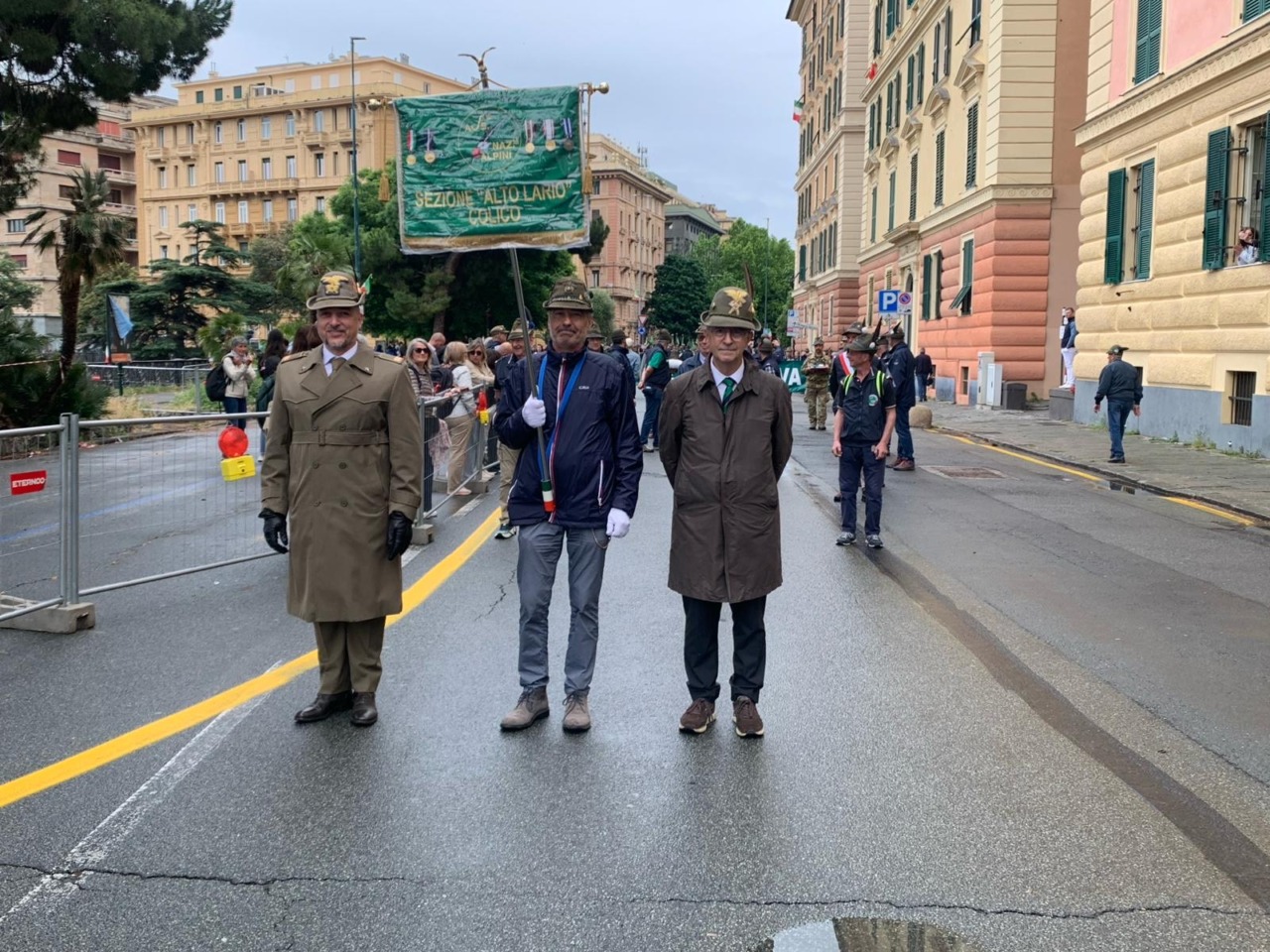 La Sezione Ana di Colico partecipa all’Adunata Nazionale di Genova