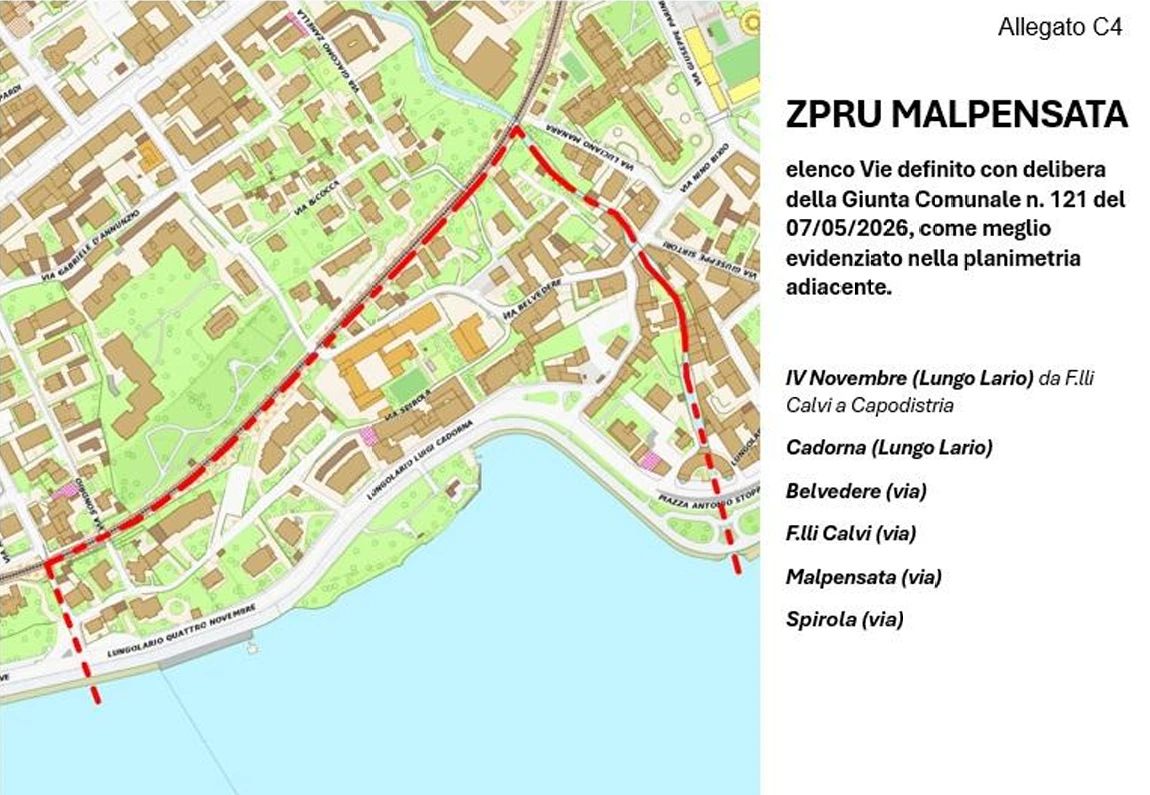 Lecco, ampliamento della Zona a particolare rilevanza urbanistica in centro e lungolago