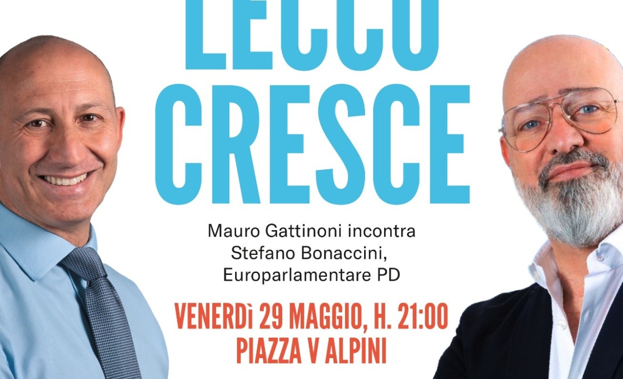 Mauro Gattinoni incontra Stefano Bonaccini a Lecco
