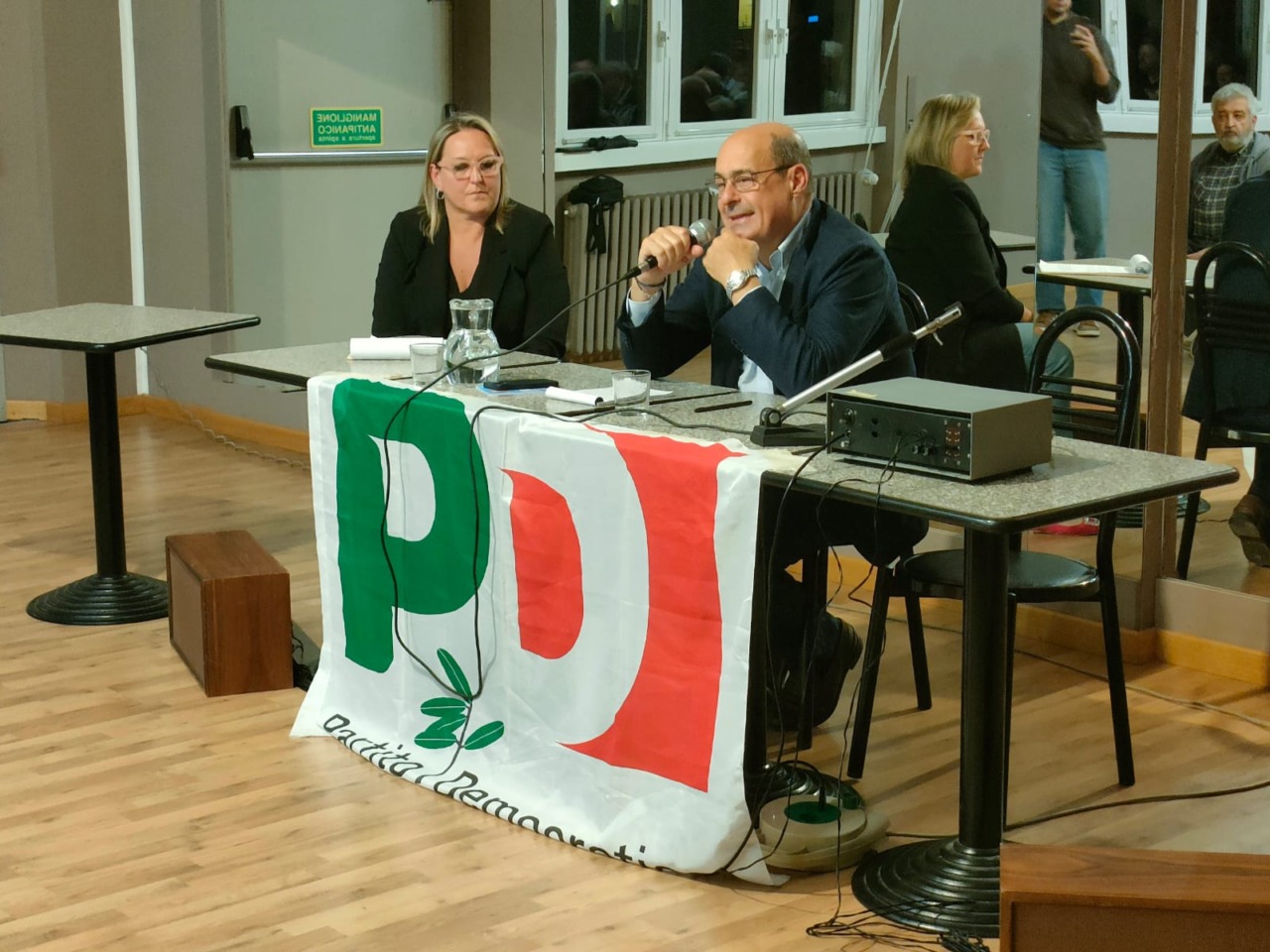 Nicola Zingaretti sostiene Mauro Gattinoni alle elezioni comunali
