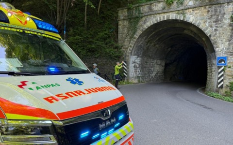 Parlasco: incidente coinvolge ciclista sulla Sp 62