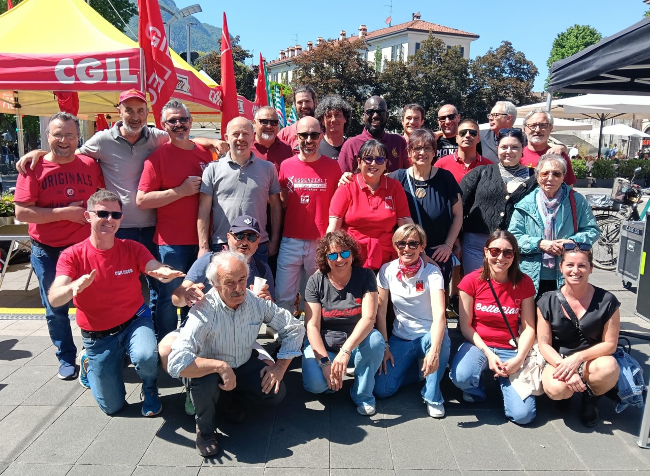 Primo Maggio a Lecco: in piazza per i diritti dei lavoratori