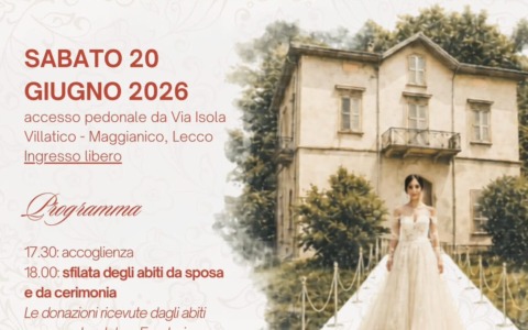 A Villa Ponchielli di Maggianico la sfilata benefica di abiti da sposa e cerimonia