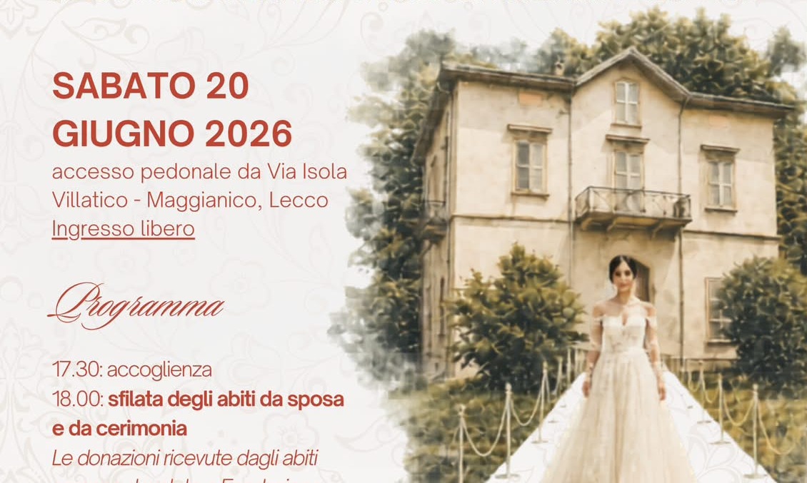 A Villa Ponchielli di Maggianico la sfilata benefica di abiti da sposa e cerimonia