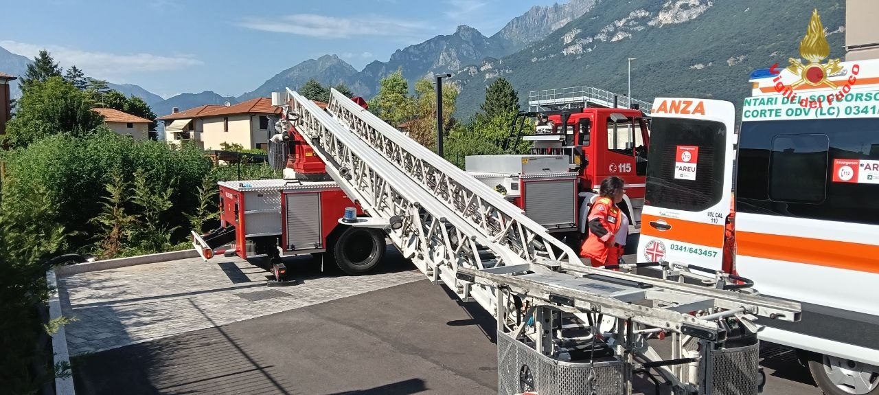 Garlate, incidente sul lavoro in via Pescherino