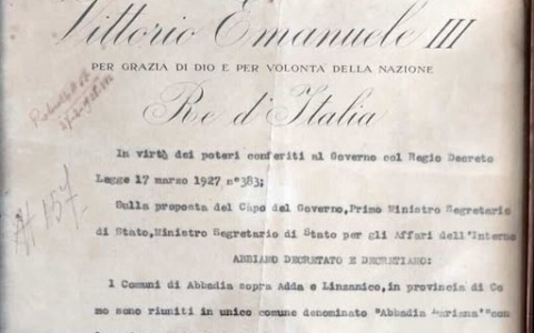 Rinasce l’Archivio Storico del Comune di Abbadia Lariana