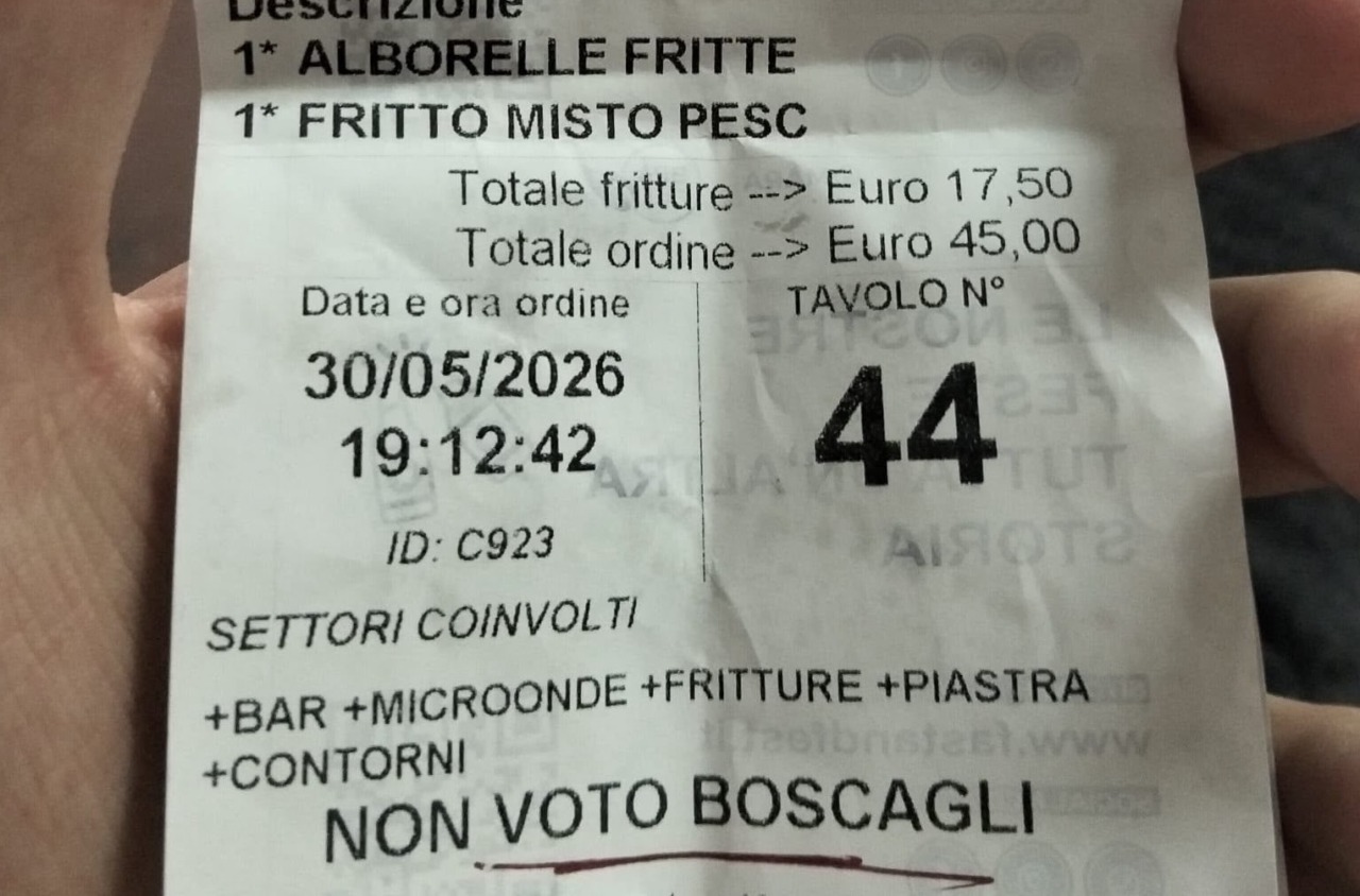 Scritte elettorali sugli scontrini: un episodio imbarazzante alla festa di Calolziocorte