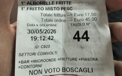 Scritte elettorali sugli scontrini: un episodio imbarazzante alla festa di Calolziocorte