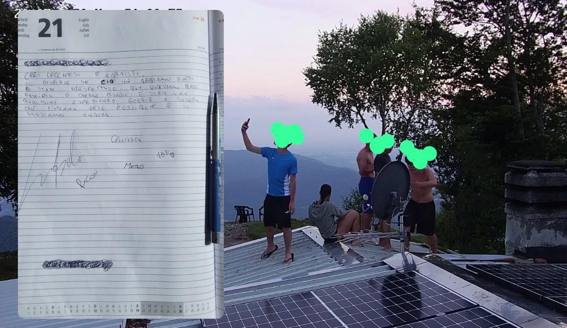 Alpini Monte Magnodeno: scuse da parte dei ragazzi per la bravata sul bivacco