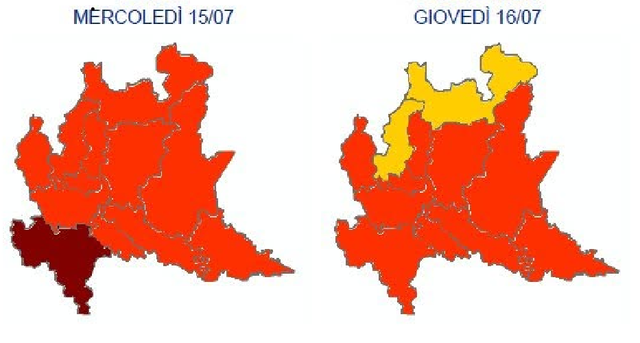 Caldo africano persiste, ma temporali in vista. Arpa: «Disagio da calore forte» nel Lecchese
