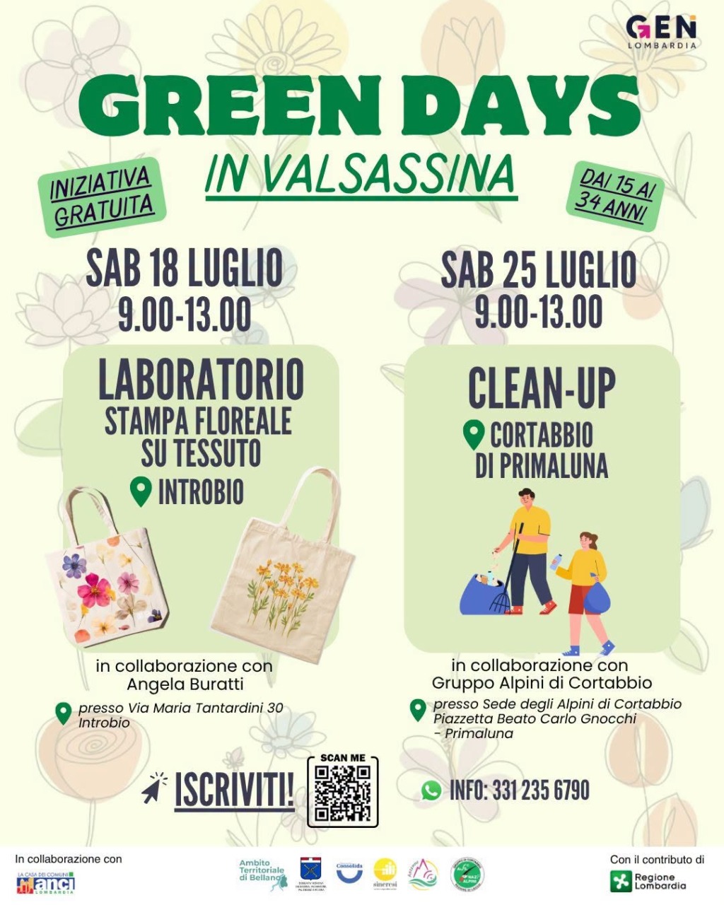Green Days in Valsassina: un’opportunità per i giovani tra creatività e sostenibilità