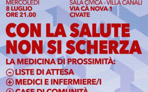 Il Circolo Pd di Valmadrera affronta il tema della salute pubblica