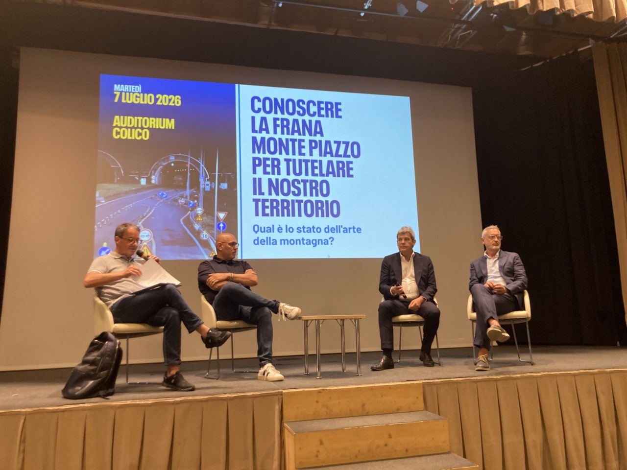 Progetto di variante per la Monte Piazzo dopo i lavori di rinforzo