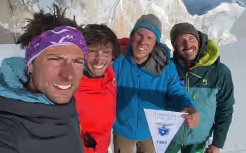 Ragni di Lecco: prima ascensione della parete sud-est del K7 per Della Bordella e Mauri