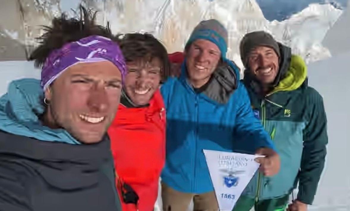 Ragni di Lecco: prima ascensione della parete sud-est del K7 per Della Bordella e Mauri