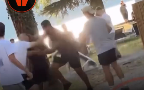 Rissa al Lido di Mandello del Lario: volano sdraio e interviene la sicurezza