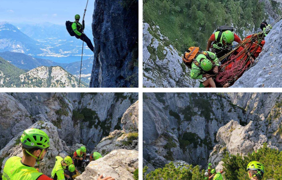 Soccorso Alpino Lecchese: addestramento intensivo al Pizzo d’Eghen per operazioni in parete