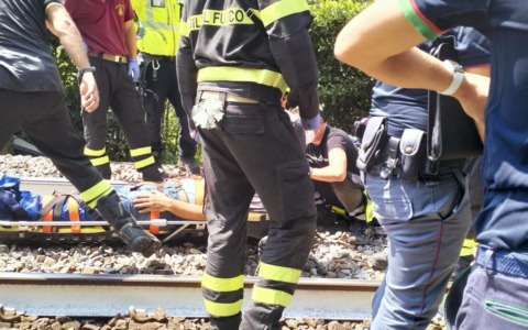 Recuperato un cinquantenne dopo una caduta sul sedime ferroviario